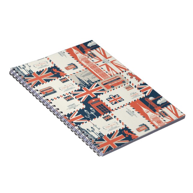 Caderno Espiral Notebook Poste de Londres (Lado Direito)