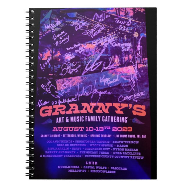 Caderno Espiral Notebook Poster 2023 (Frente)