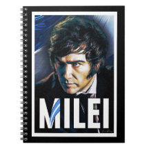 Notebook Poster presidencial Javier Milei