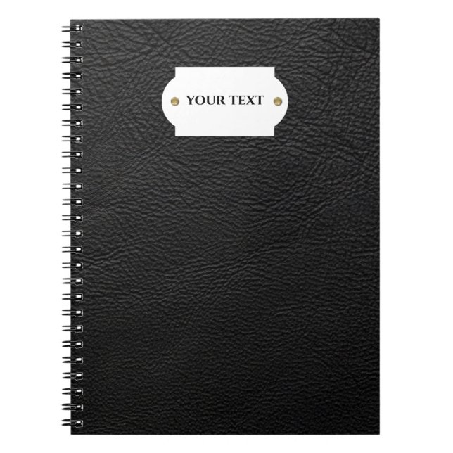 Caderno Espiral Notebook preto (Frente)