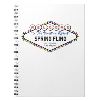 Caderno Espiral Notebook primavera Fling