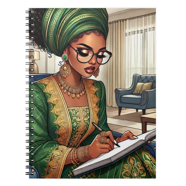 Caderno Espiral Notebook princesa verde (Frente)