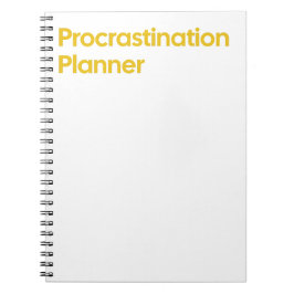 Caderno Espiral Notebook Procrastination Planner
