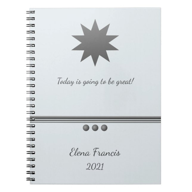 Caderno Espiral Notebook Professional de texto do Sphere Silver 3 (Frente)