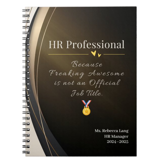 Caderno Espiral Notebook profissional HR - Oferta personalizada en (Frente)