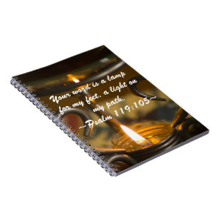 Caderno Espiral Notebook Psalm 119:105