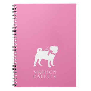 Caderno Espiral Notebook Pug Dog Puppy