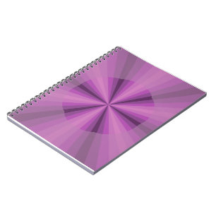 Caderno Espiral Notebook Purple de ilusão óptica
