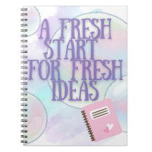 Notebook Purple Fresh Start para Escritores