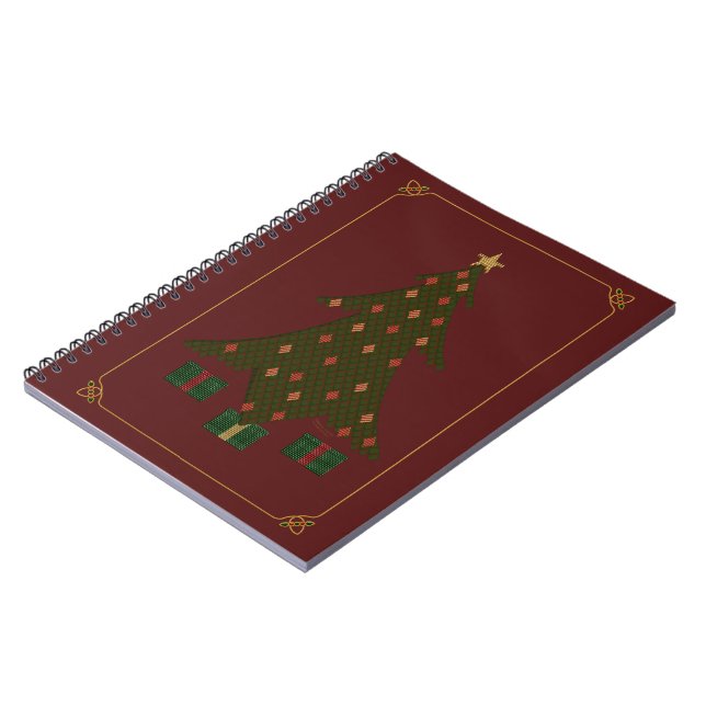 Caderno Espiral Notebook Quilado de Natal (Left Side)