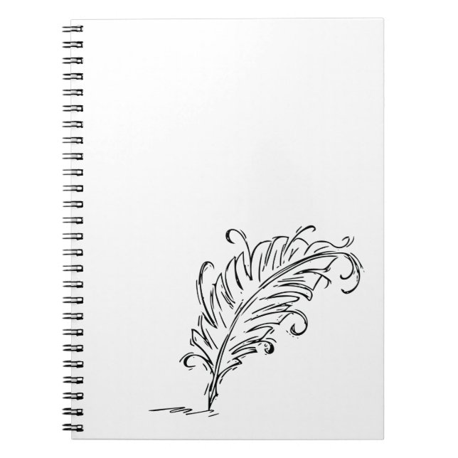 Caderno Espiral Notebook Quill Caneta (Frente)