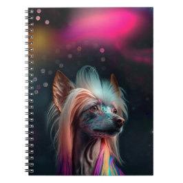Caderno Espiral Notebook Rainbow Chinese Crested Dog