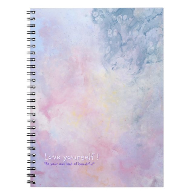 Caderno Espiral Notebook Rainbow com cor personalizável e giro fot (Frente)