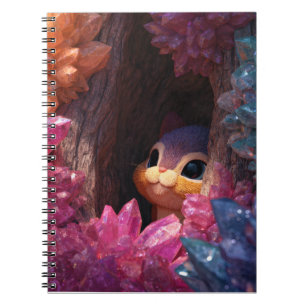 Caderno Espiral Notebook Rainbow Crystal Quimado