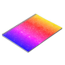 Notebook Rainbow Glitter