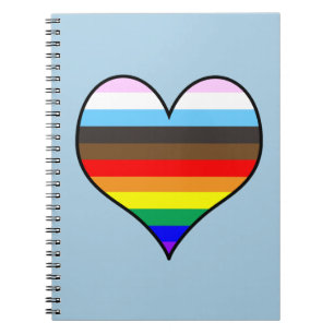 Caderno Espiral Notebook Rainbow Heart