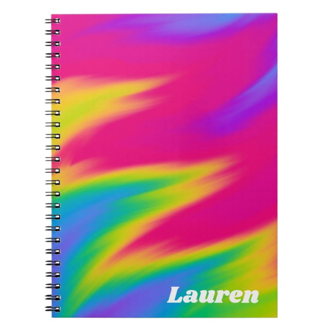 Caderno Espiral Notebook Rainbow Spiral Photo (Frente)