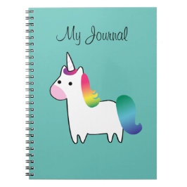 Caderno Espiral Notebook Rainbow Unicorn