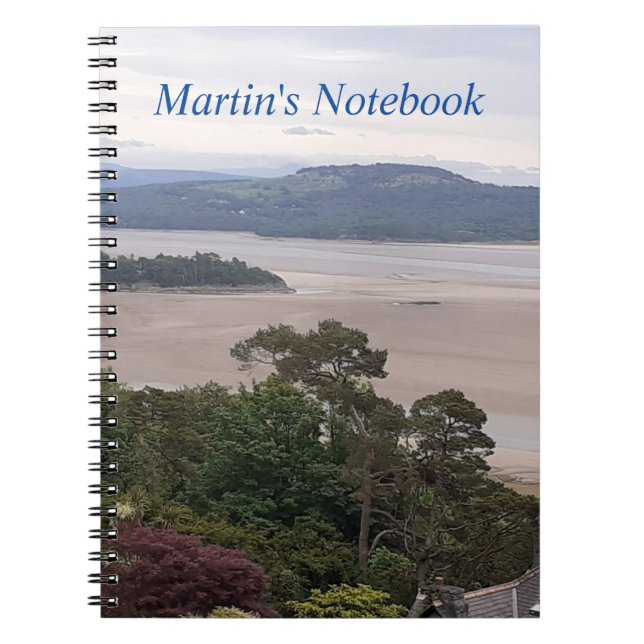 Caderno Espiral Notebook Rainy Morecambe Bay (Frente)