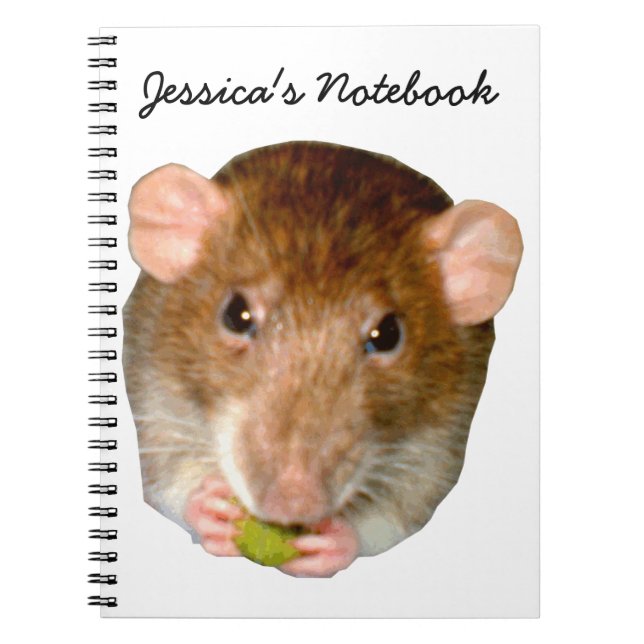 Caderno Espiral Notebook Rat Com Fome (Frente)