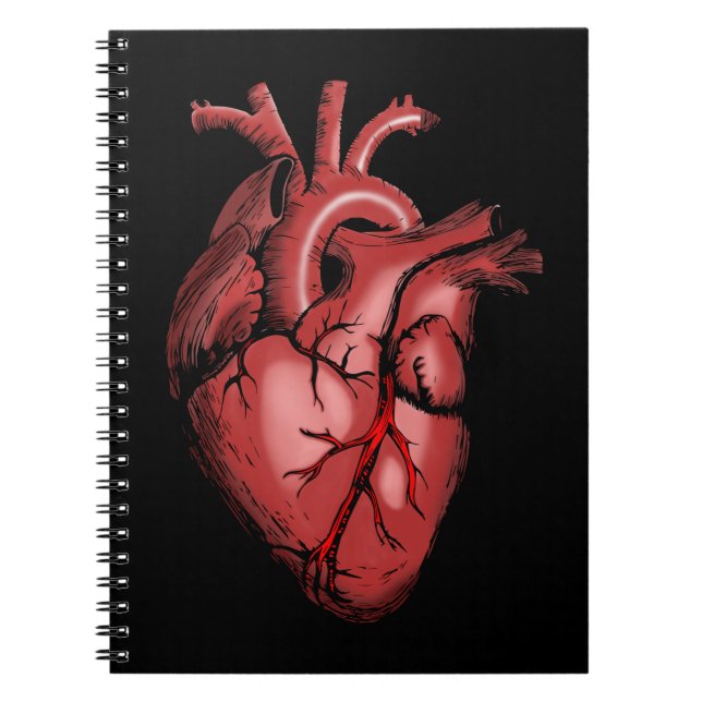 Caderno Espiral Notebook Realista de Imagem Anatômica (Frente)