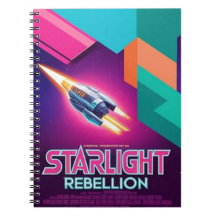 Caderno Espiral Notebook Rebellion Retro Pop Cultura Starlight 80s
