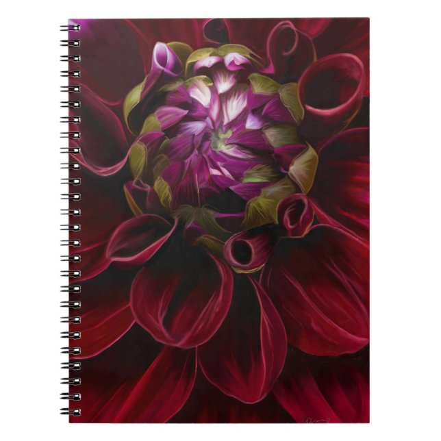 Caderno Espiral Notebook Red Dahlia Spiral (Frente)