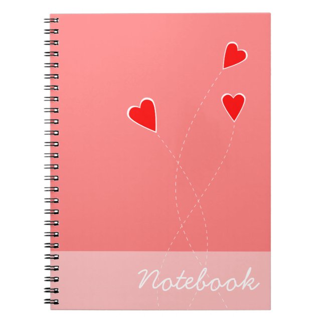 Caderno Espiral Notebook Red Hearts (Frente)