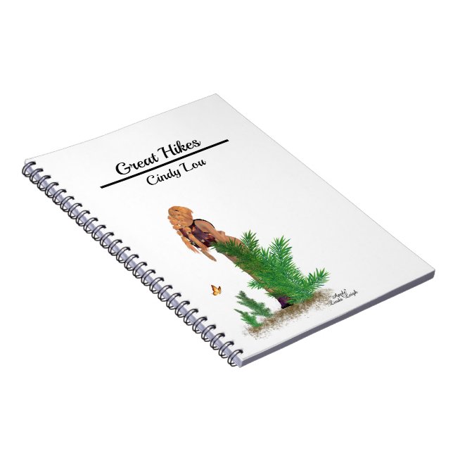 Caderno Espiral Notebook Red Hiker Backpack Pinup Girl Spiral (Lado Direito)