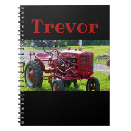 Caderno Espiral Notebook Red Trator Personalizado