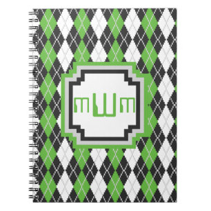 Caderno Espiral Notebook Retroativo Argyle