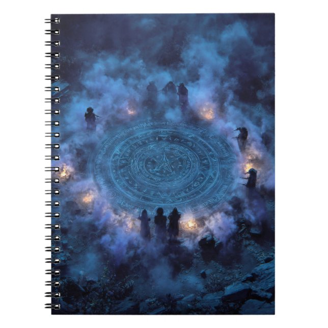 Caderno Espiral Notebook Ritual Arcana do Círculo Místico (Frente)