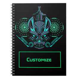 Caderno Espiral Notebook Robo Skull