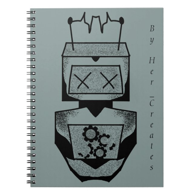Caderno Espiral Notebook Robot (Frente)