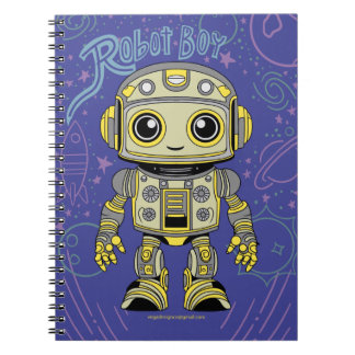 Caderno Espiral Notebook Robot Boy Spiral