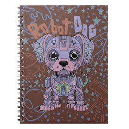 Caderno Espiral Notebook Robot Dog