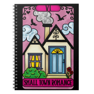 Caderno Espiral Notebook Romance Tarot para Pequena Cidade