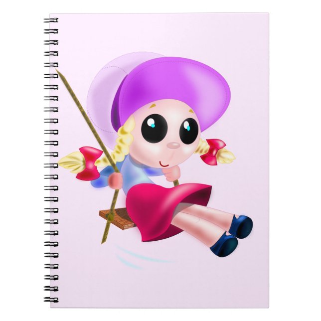 Caderno Espiral Notebook Rosa Batido (Frente)