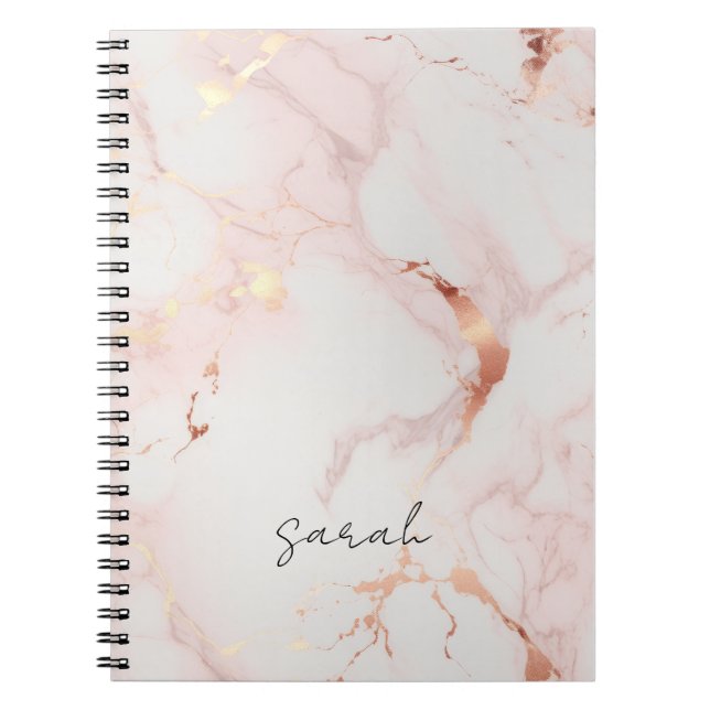 Caderno Espiral Notebook rosa claro (Frente)