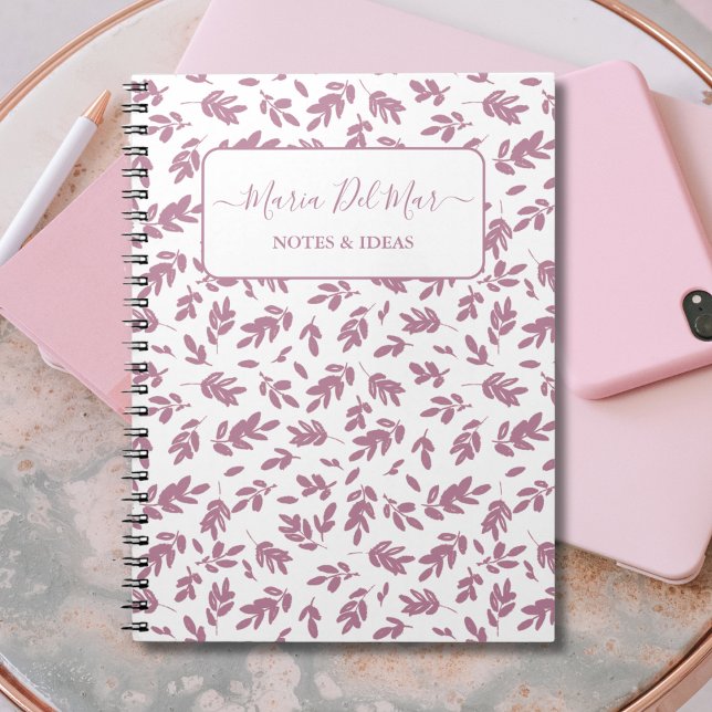 Caderno Espiral Notebook Rosa Dusty Personalizado (Criador carregado)