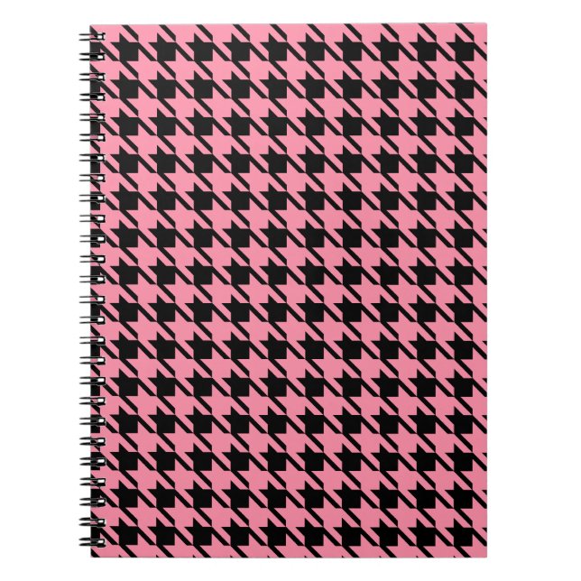 Caderno Espiral Notebook rosa e preto (Frente)
