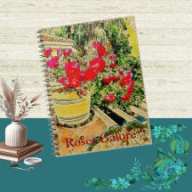 Notebook Rosa Galore Watercolor Photo Gardener