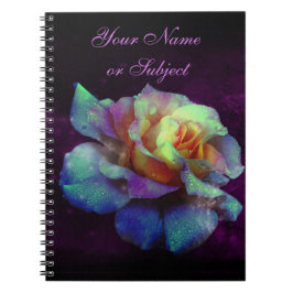 Caderno Espiral Notebook Rosa Turquesa Roxo-Beijoise