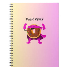 Caderno Espiral Notebook Rosquinha Warrior