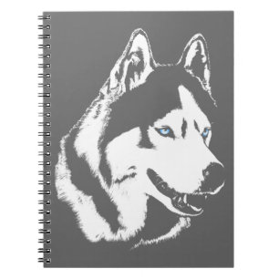 Caderno Espiral Notebook Rouco Siberian Husky Gifts & Books