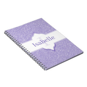 Caderno Espiral Notebook Roxo Glitter