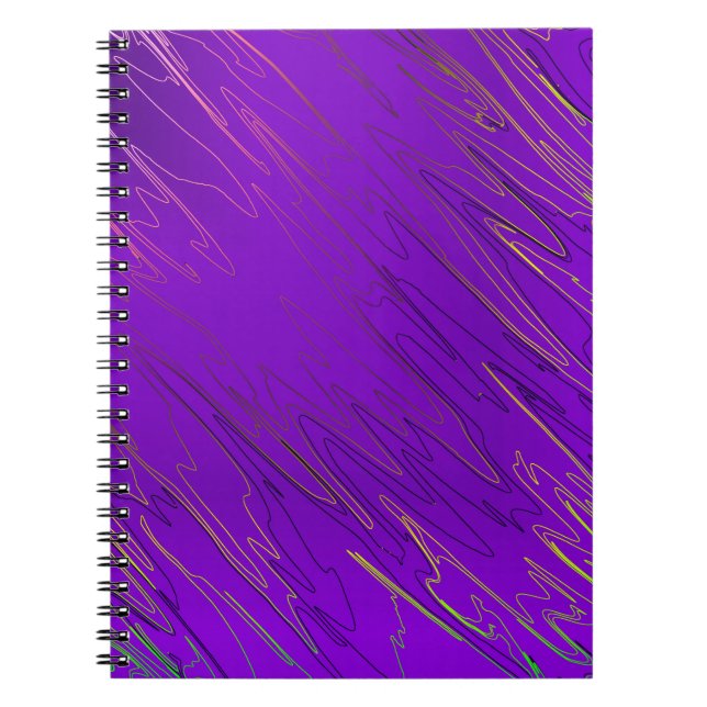 Caderno Espiral Notebook Roxo Marbled (Frente)