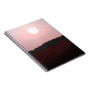 Caderno Espiral Notebook Roxo Sunset Sobre Campo