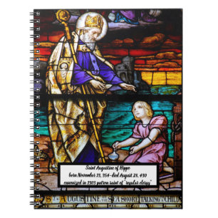 Caderno Espiral Notebook rua Augustine christian art