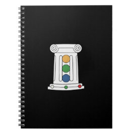 Caderno Espiral Notebook RUM com Cobrir preto